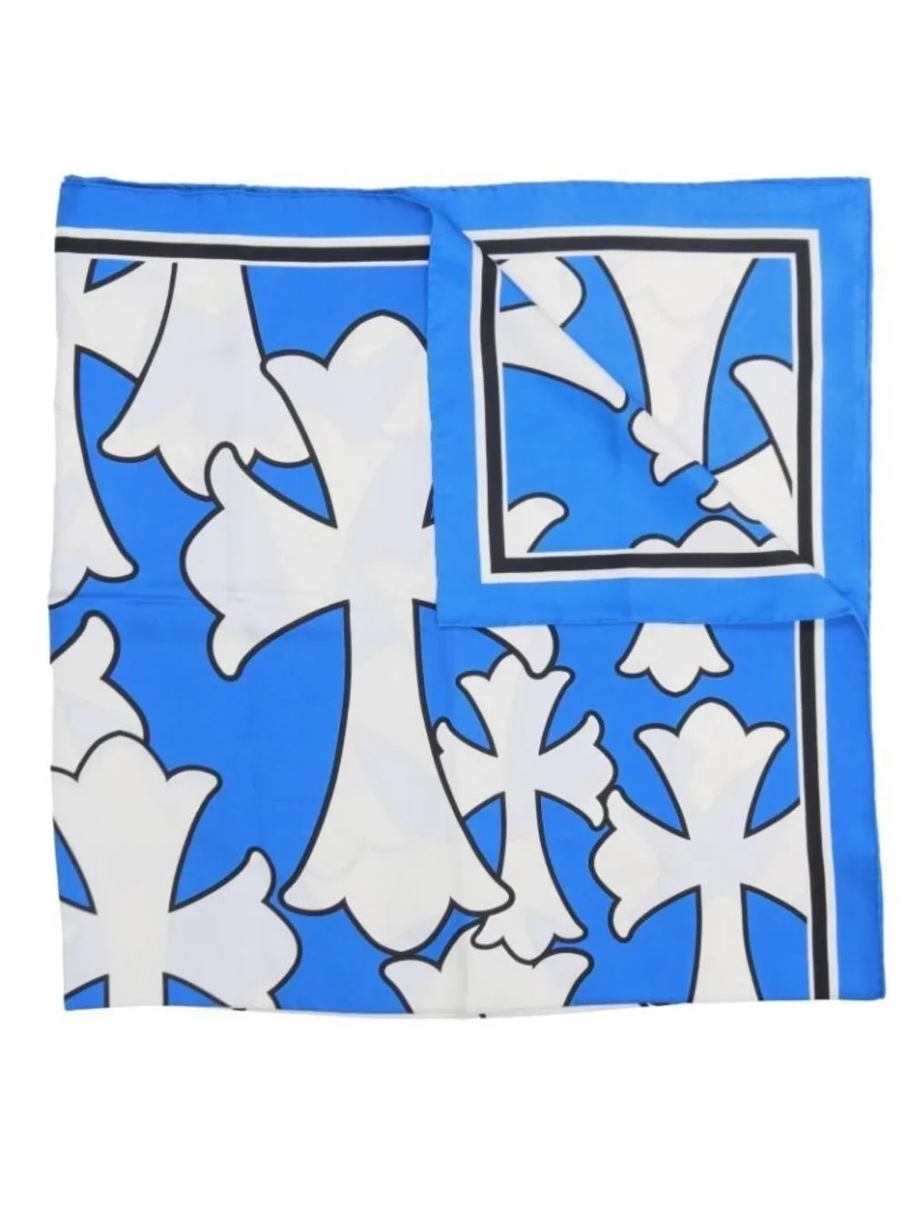 Chrome Hearts CH Scarf Cemetery Print Silk
